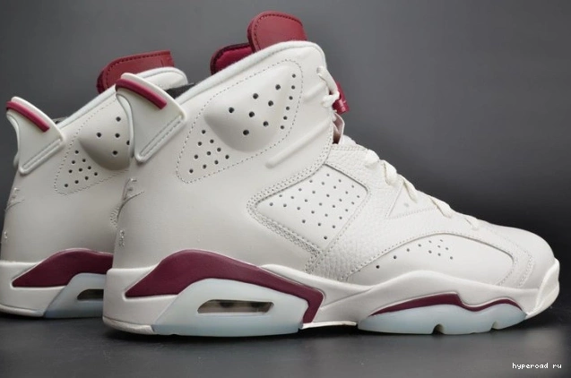 Jordan 6 Retro white 384664-116 Air Maroon 0815